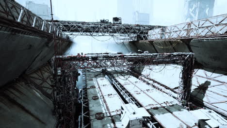 ciudad futurista abandonada