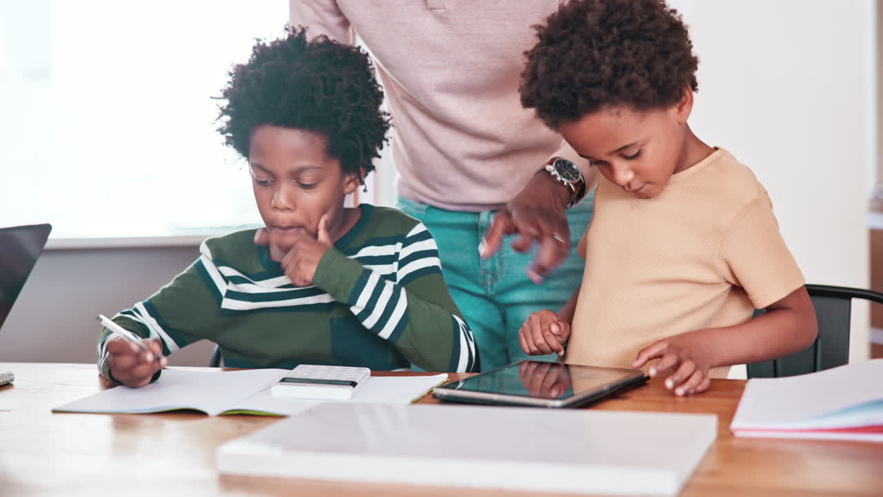 Children, parent and online education for math