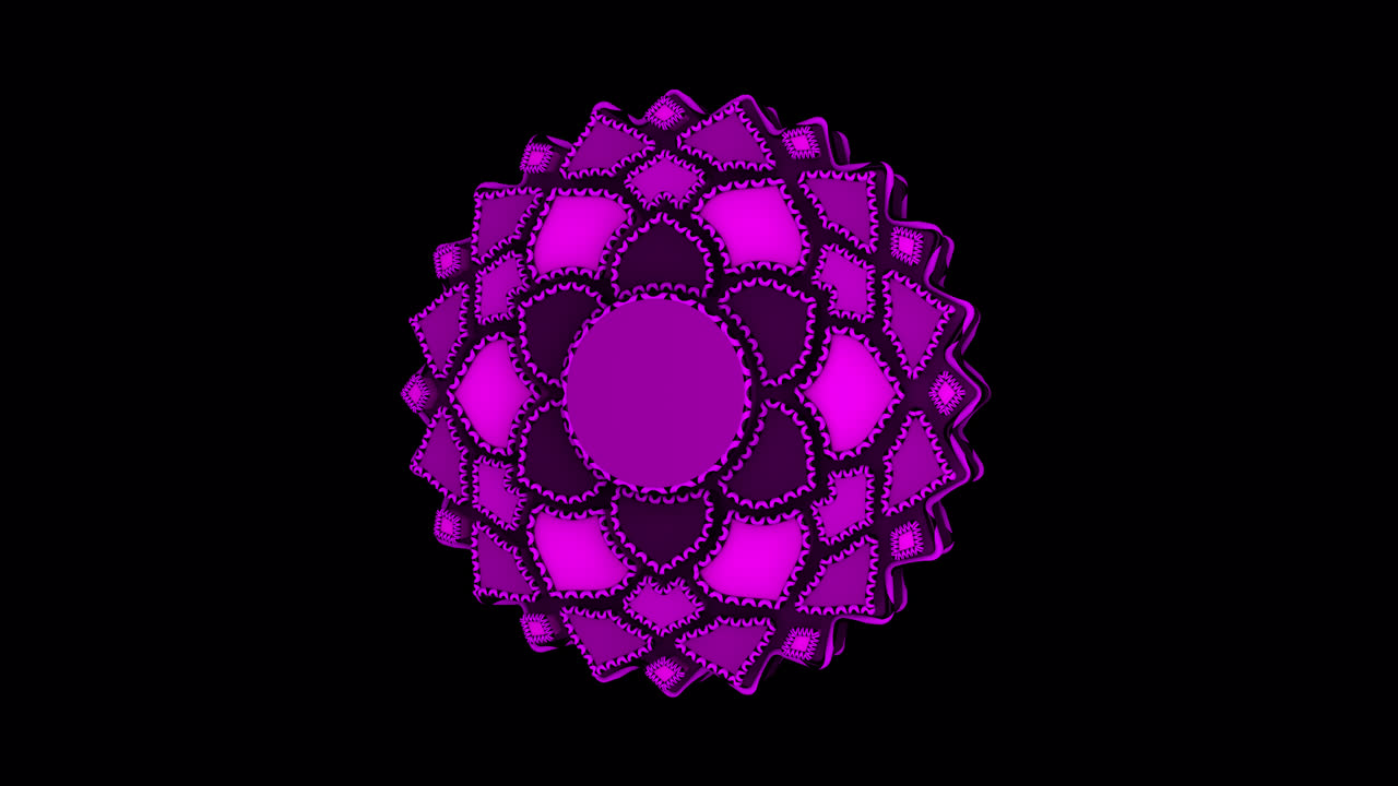 Divine high-quality animated Crown Chakra with alpha channel. Ideal for spiritual enlightenment and higher consciousness.