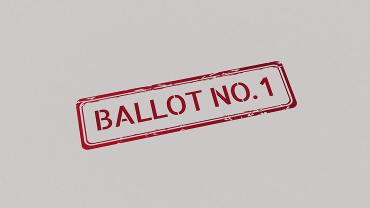 BALLOT NUMBER 1 Stamp