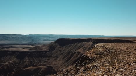 Cañón-Del-Río-Fish-En-Namibia,-Toma-Aérea-De-Drones-Africanos