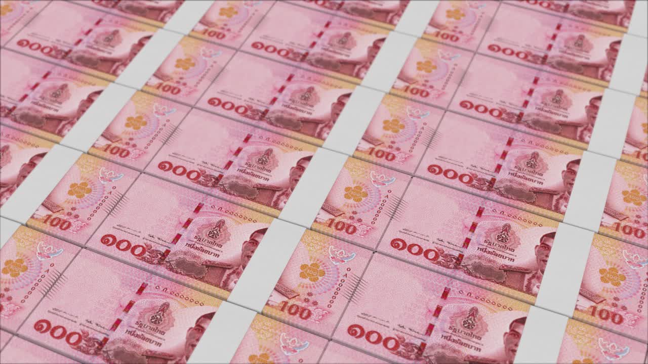 100 태국 바트 지폐 (thai 100 baht banknote) 는 통화 인쇄기에서 인쇄된 통화 지폐이다.