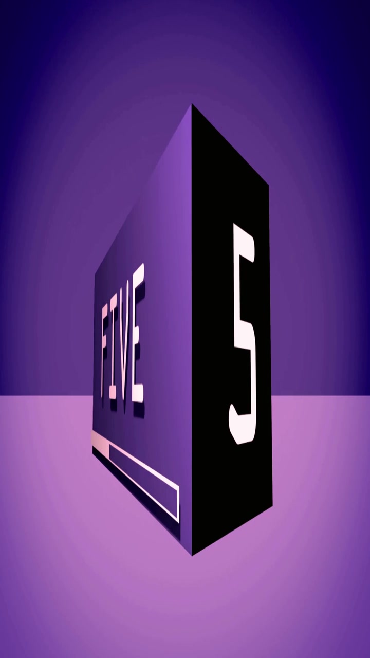 Dynamic Countdown Animation with Rotating 3D Numbers