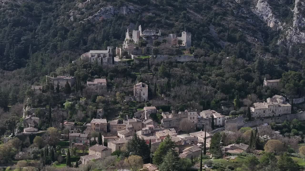 Oppède-le-Vieux village located in the Provence-Alpes-Côte d'Azur region in southeastern France
