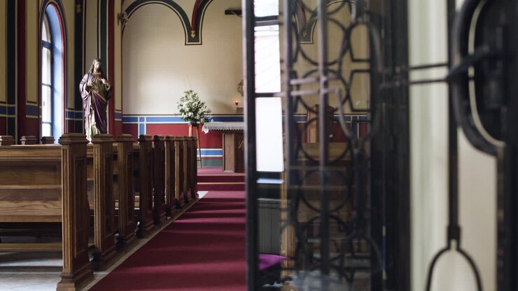 Corridor of a church