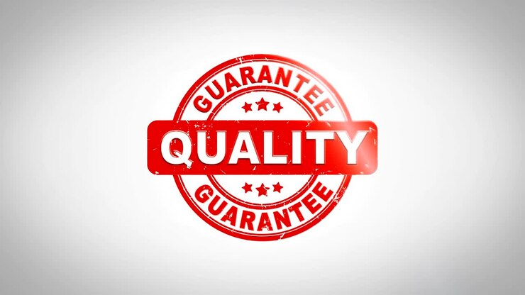Quality Signed Stamping Text Wooden Stamp Animation. Red Ink on Clean White Paper Surface Background with Green matte Background Included.