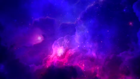 Purple-fantasy-sky-with-clouds-and-stars-in-galaxy