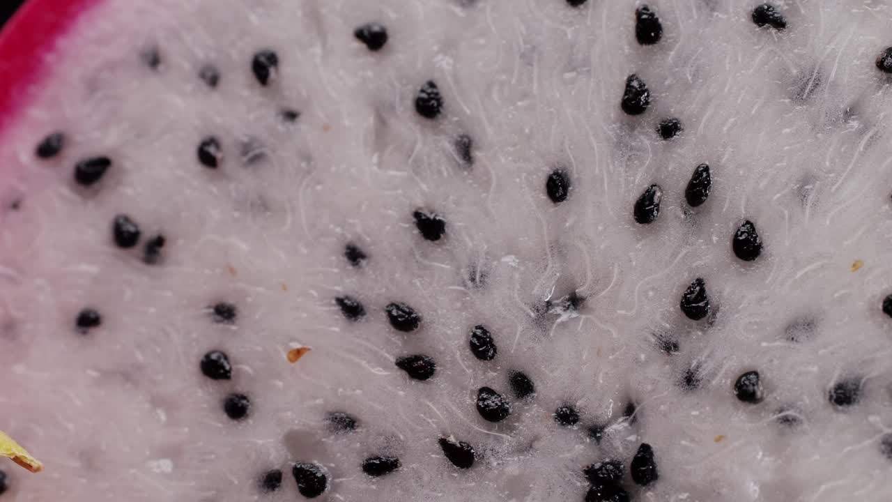 Close-up of Dragon Fruit Slice