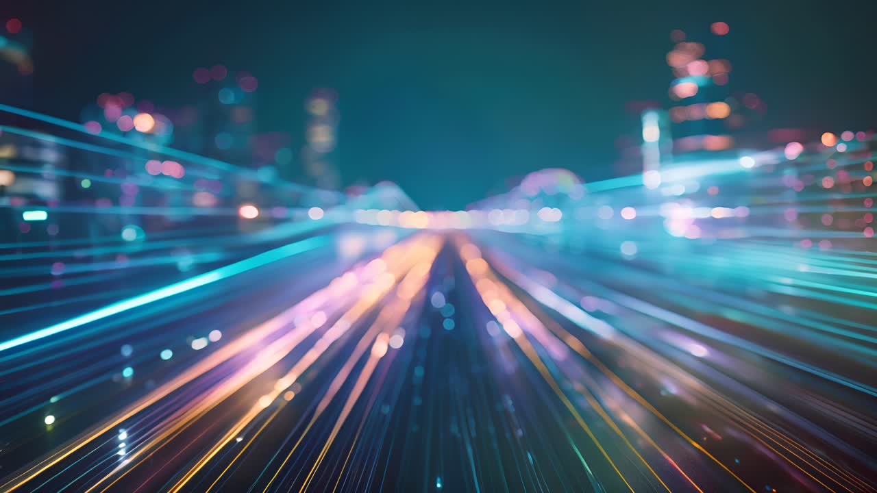 Hyperlapse notturno della città
