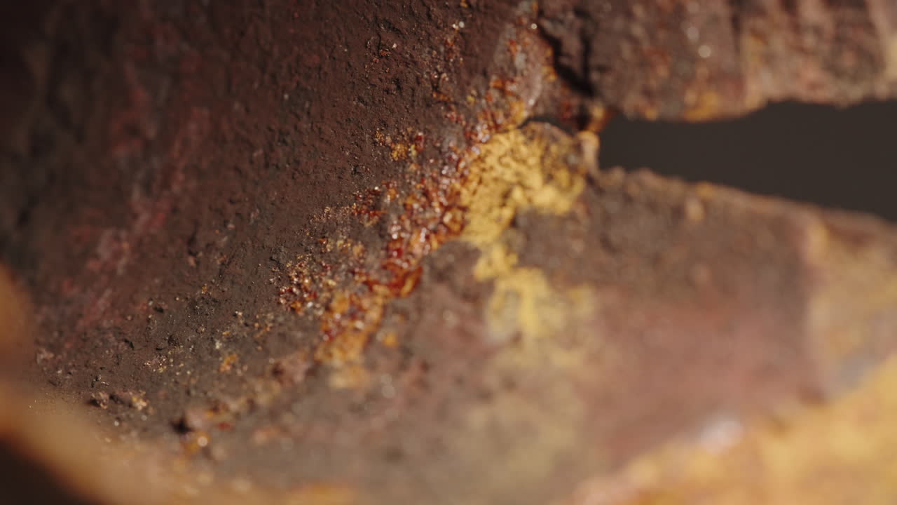 Close-up of Rusty Metal Pipe Section