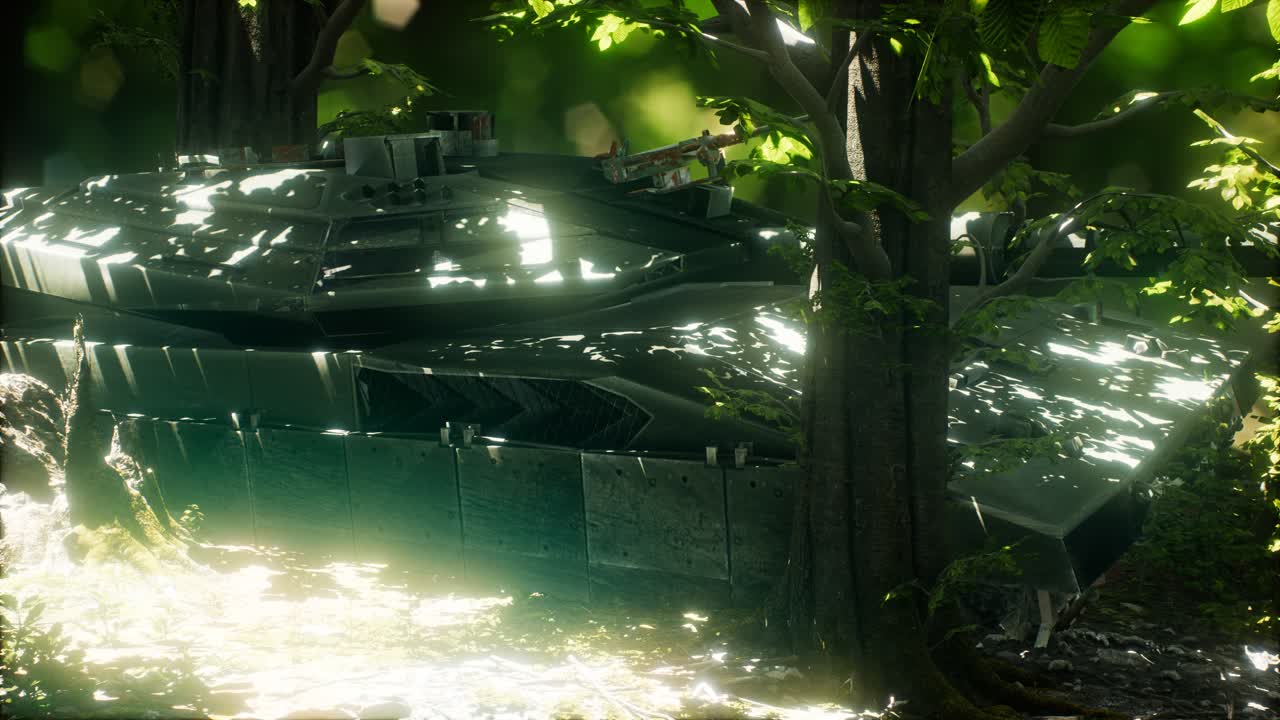 숲 속 의  ⁇ 은 녹색  ⁇ 크