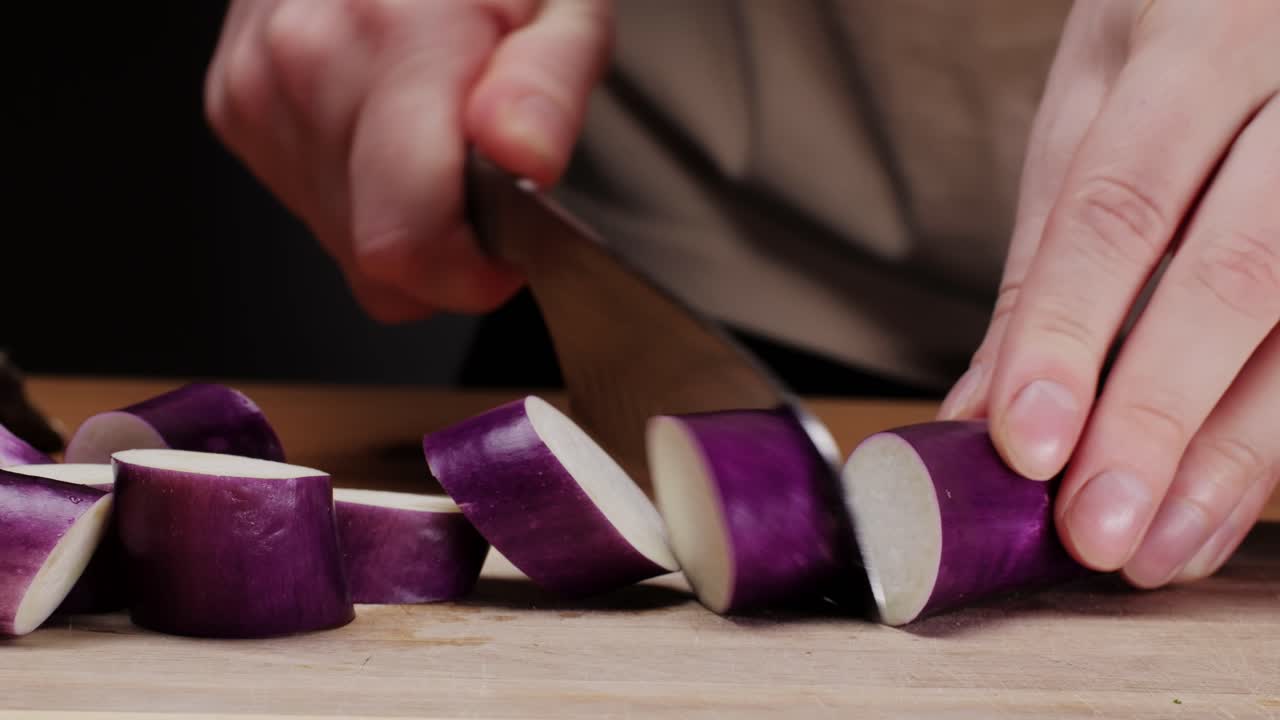 Slicing Eggplant