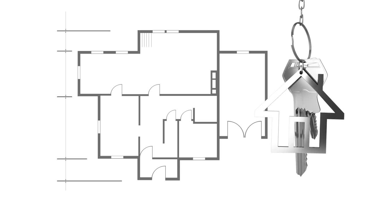 건축 도면 4k 위에 매달린 집 열 ⁇ 와 열 ⁇   ⁇