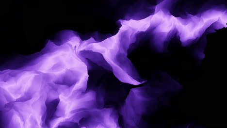 purple flame shines brightly in the darkness