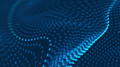 futuristic refracted dotted lines waves abstract motion background