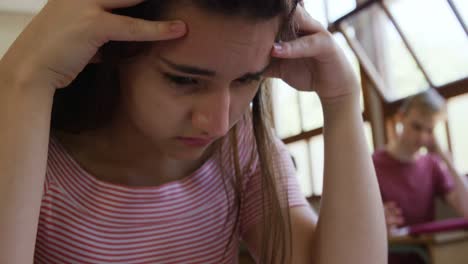 teenagers in a school classroom