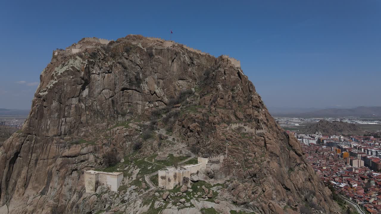 ruinas del castillo vista aérea