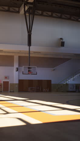 empty basketball court