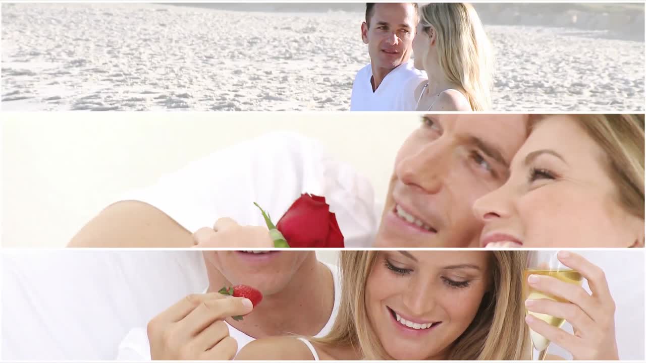 백인 연인들이 함께 시간을 보내고 있습니다.