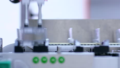 pharmaceutical manufacturing line. medical products on production line