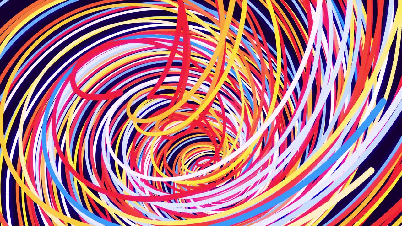 은 선의 모션 디자인 배경으로 루프 애니메이션. 아름다운 리본. 루마 매트.