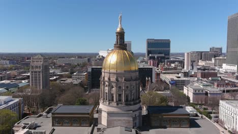 4k aerial of downtown atlanta, georgia