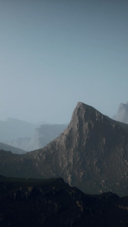 majestic mountain range with a cloudy sky