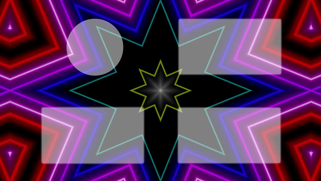 네온 표지판 패턴 엔드 카드 엔딩 스크린 모션 그래픽