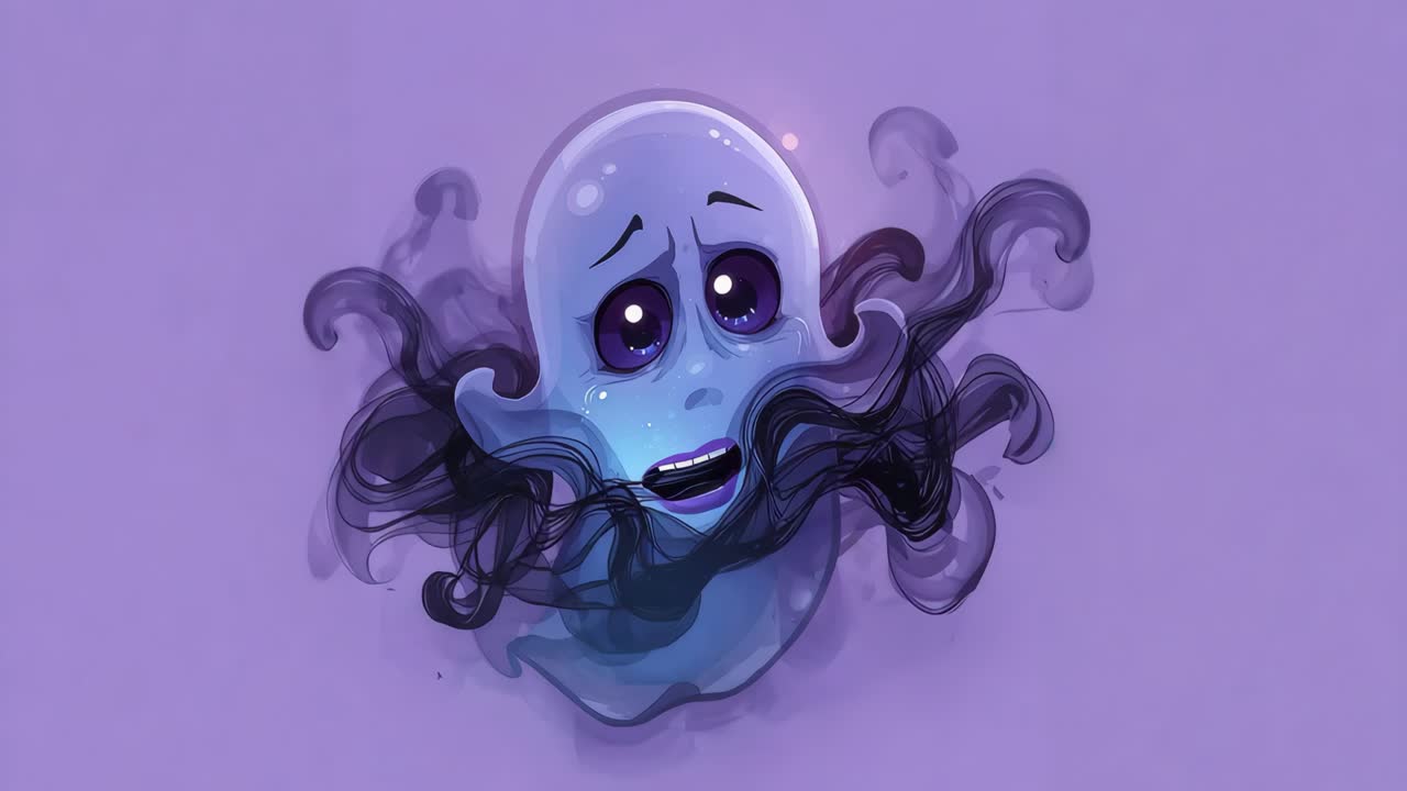 Fantasma dei cartoni animati triste