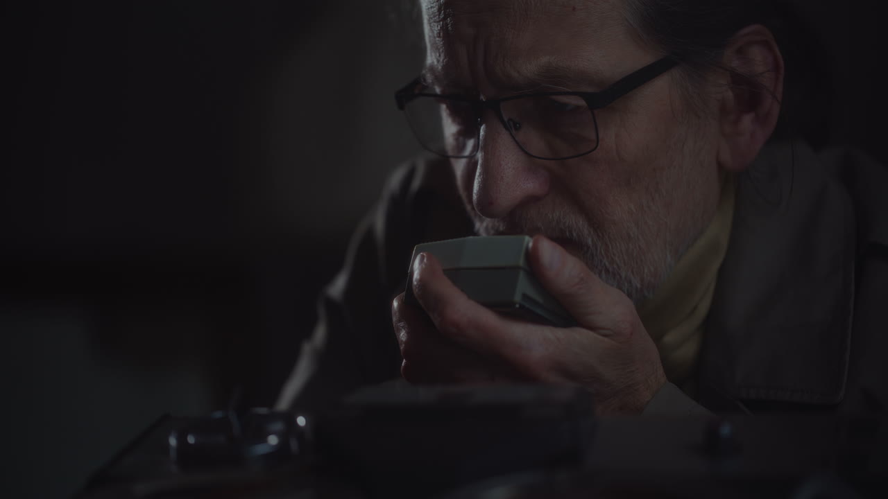 The Spy Listens to Discreet Recordings