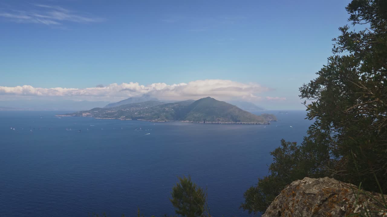 소렌토, 이탈리아, timelapse의 항공 넓은 보기
