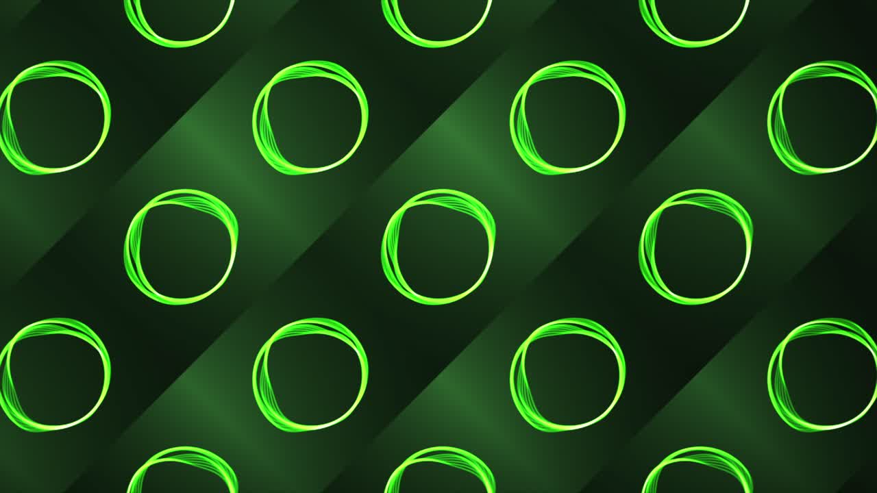 Abstract Green Circle Pattern Background