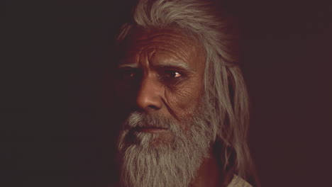 Portrait-of-an-Indian-old-man