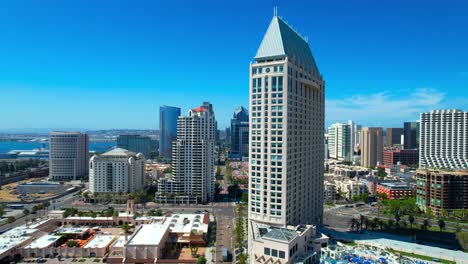 Drohne-Im-Grand-Hyatt-In-Der-Innenstadt-Von-San-Diego