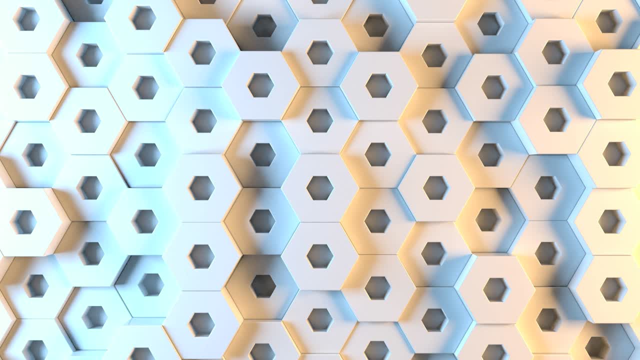 conjunto de 3 animaciones de fondo hexagonal.