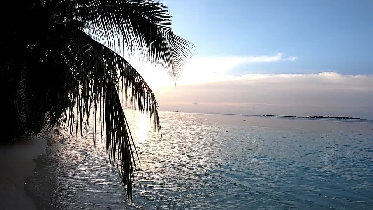 Sunset at a Deserted Tropical Beach