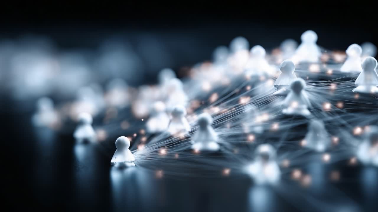 An Abstract Exploration of Connectivity: A Network of Figurines Representing Social Interaction and Communication in a Digitally Inspired Environment