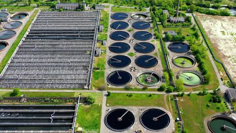 aerial view of aeration station