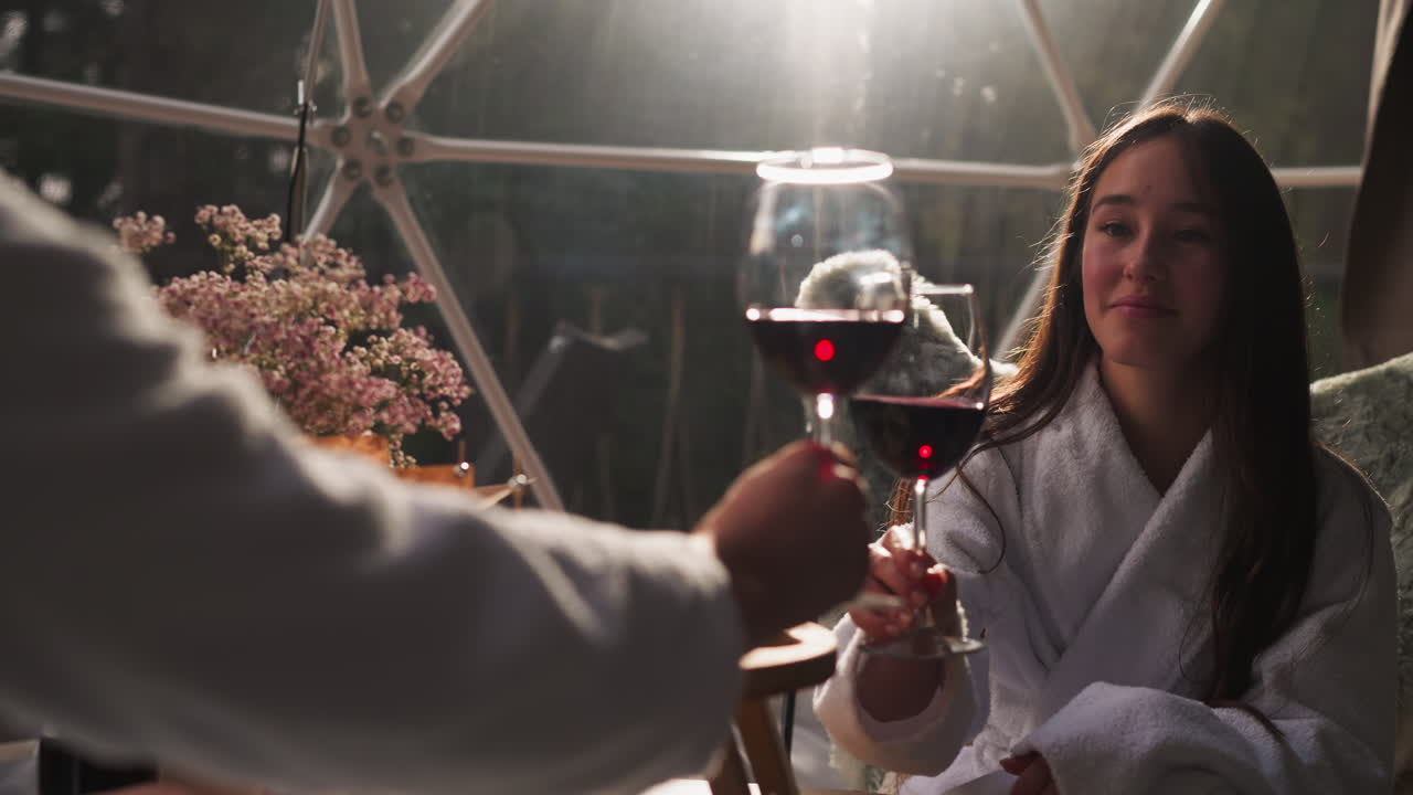 Wine Tasting in a Glamping Igloo