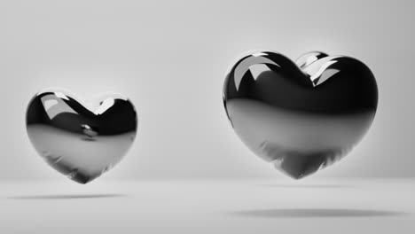dark balloon hearts