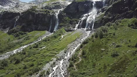 mountain waterfall landscape