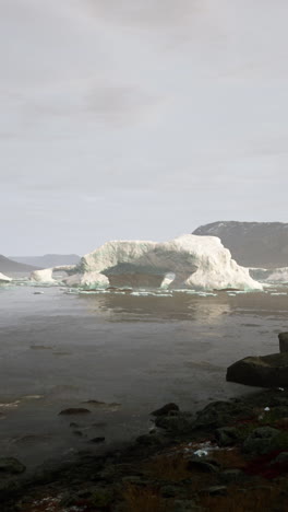 majestic iceberg in arctic ocean