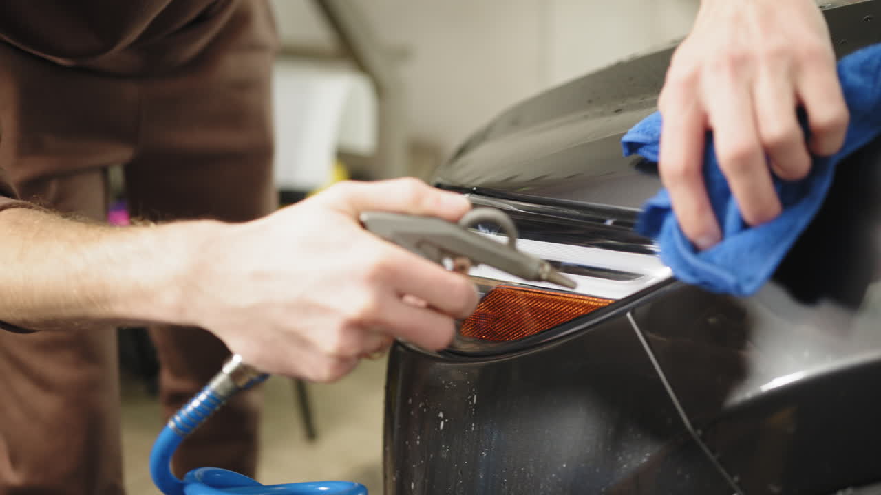 proceso de detallado de automóviles