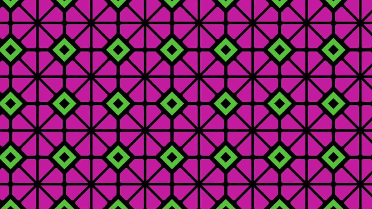 una animación de diapositivas de ilustración de fondo de patrón transparente en diferentes colores y formas geométricas