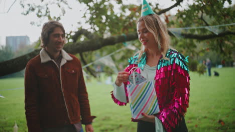 birthday celebration in the park