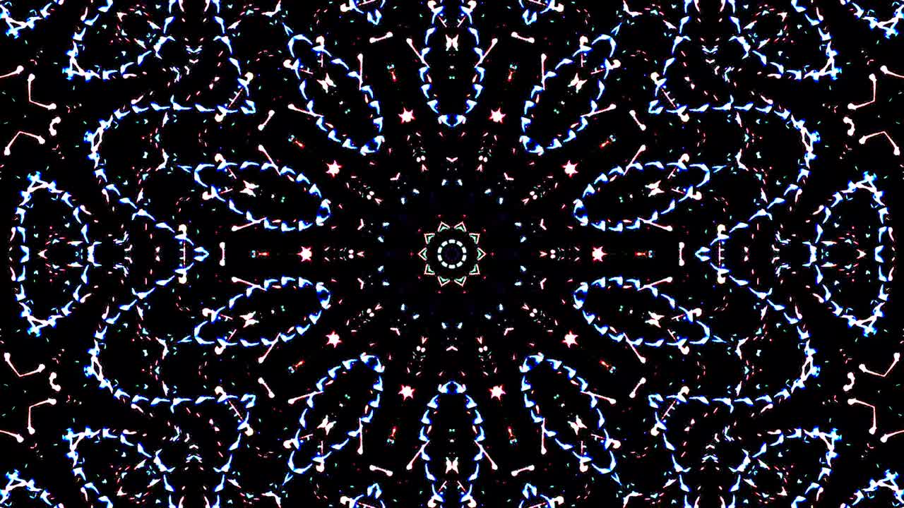 líneas brillantes que establecen el movimiento de la onda, coloridas, sobre un fondo negro