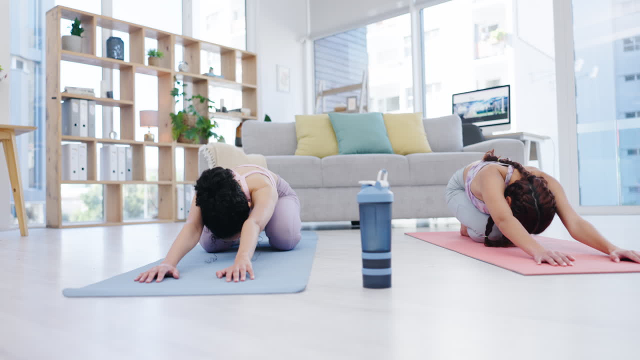 웰빙, 요가 또는 명상 수업에 참여하는 여성