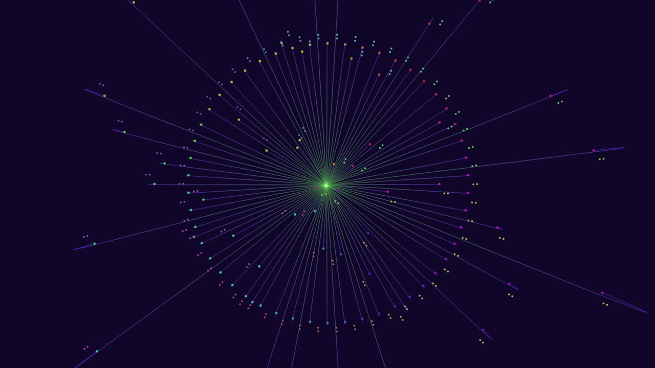 Symmetrical circle with interconnected lines a unified pattern