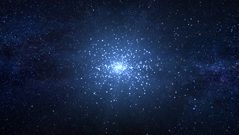 glowing deep space traveling nebula with stars infinite universe and starry night science rotation
