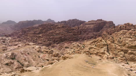 Wadi-Musa-Rock-Mountains-Within-The-Ancient-City-Of-Petra-In-Jordan